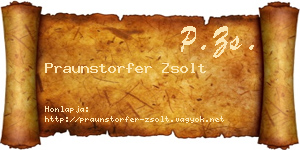 Praunstorfer Zsolt névjegykártya